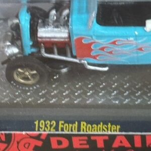 Blue and Red 1932 Ford Roadster Toy Car